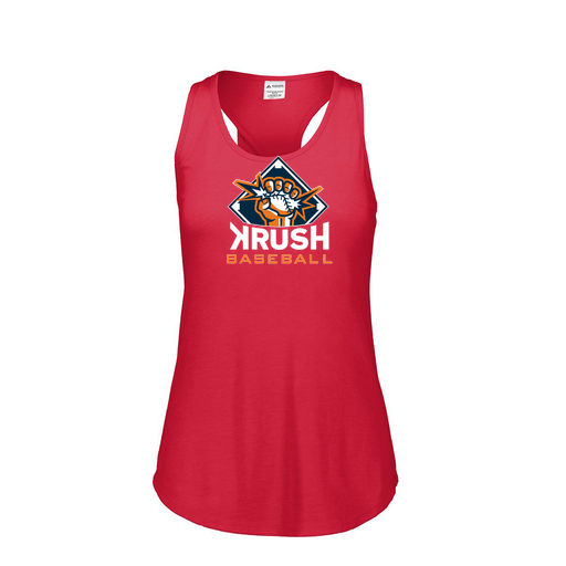 [3078.V96.S-LOGO1] Ladies Tri Blend Tank Top (Female Adult S, Red, Logo 1)