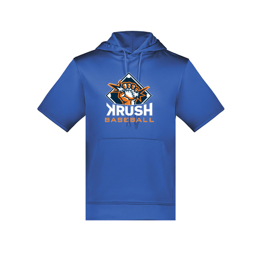 [6871.060.S-LOGO1] Men's Dri Fit Short Sleeve Hoodie (Adult S, Royal, Logo 1)