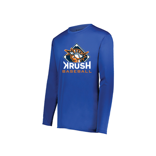 [222822.060.XS-LOGO1] Men's LS Smooth Sport Shirt (Adult XS, Royal, Logo 1)