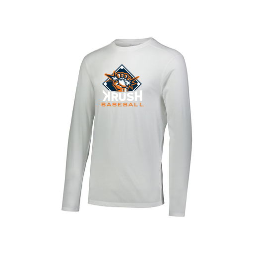 [3076.005.S-LOGO1] Youth LS Ultra-blend T-Shirt (Youth S, White, Logo 1)
