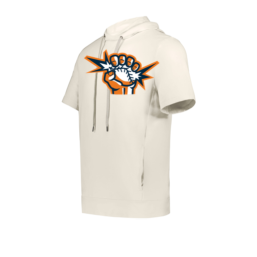 [222605-WHT-YS-LOGO3] YOUTH VENTURA SOFT KNIT SHORT SLEEVE HOODIE (Youth S, White, Logo 3)