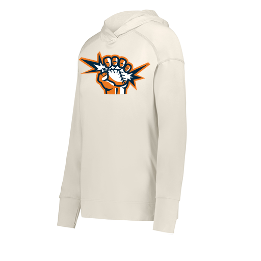 [222798-WHT-FAXS-LOGO3] Ladies Ventura Thin Knit Hoodie (Female Adult XS, White, Logo 3)
